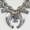 Vicki Orr Vintage Kingman Turquoise Nugget Sterling Silver Squash Blossom Necklace - Cowgirl Kim