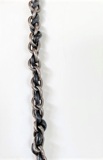 Vicki Orr Concho and Hammered Chain Necklace - Cowgirl Kim