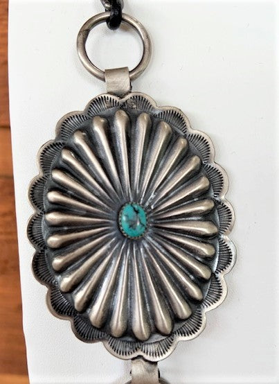 Vicki Orr Concho and Hammered Chain Necklace - Cowgirl Kim