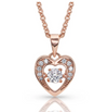 Montana Silversmith Let's Dance A Little Dance Rose Gold Heart Necklace - In Stock