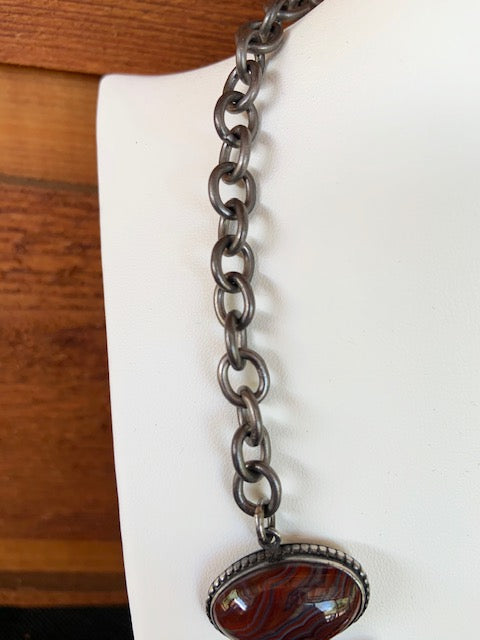 Vicki Orr Fossil and Turquoise Necklace - Cowgirl Kim