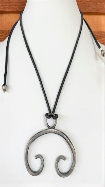 Vicki Orr Sterling Silver Viking Lunar Pendant Necklace - Cowgirl Kim