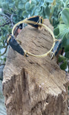 Heather Ford Obsidian Arrowhead Gold Wire Wrapped Bracelet