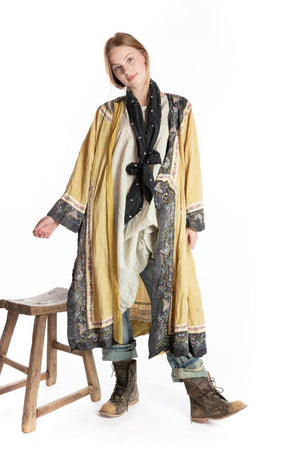 Magnolia Pearl Jacket 392 Silk Miggy Oriental Coat - Marigold