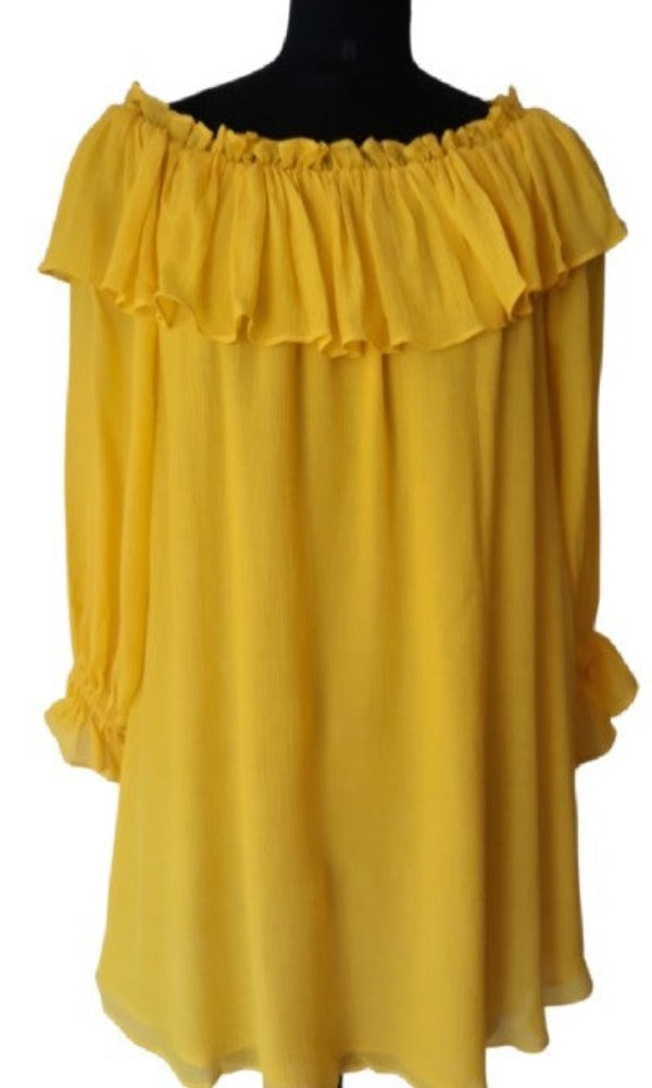 Vintage Collection Yellow Peasant Top