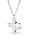Montana Silversmith I Heart Texas State Charm Necklace - In Stock