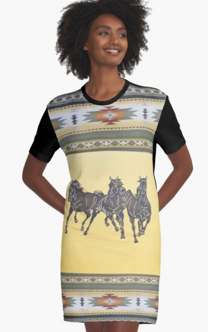 Cowgirl Kim Running Wild Tee Dress