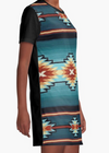 Cowgirl Kim Turquoise Dream Graphic Tee Dress - Large Only