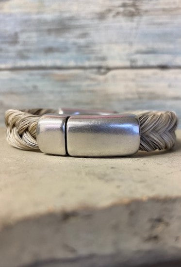 Cowboy Collectibles Ride Free Magnetic Clasp Bracelets - Light Grey - Cowgirl Kim