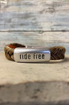 Cowboy Collectibles Ride Free Magnetic Clasp Bracelets - Sorrel