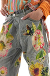 Magnolia Pearl Pants 433 - Miners Pants with Sunflower - Ashbury Peace