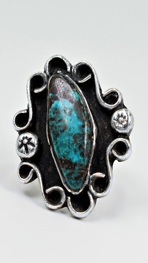 Vicki Orr Vintage Bisbee Turquoise Ring - Cowgirl Kim
