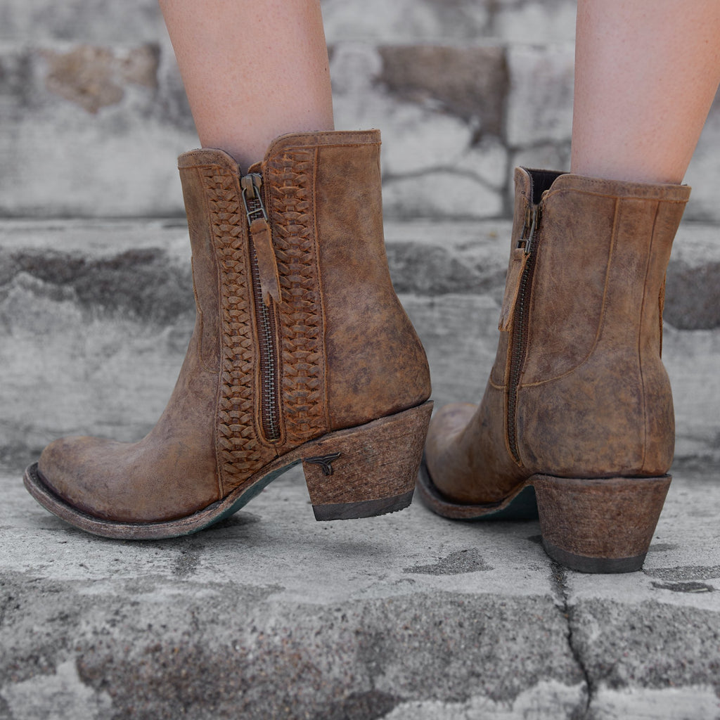 Lane Women's Layten Bootie~ Burnt Carmel #LB0448A - Cowgirl Kim