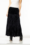 Double D Ranch Blackhills Velvet Skirt - Black - XL Only