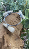 Heather Ford Antler Silver Wire Wrapped Bracelet