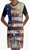 Cowgirl Kim The Patriot Graphic Tee Dress - Medium Only
