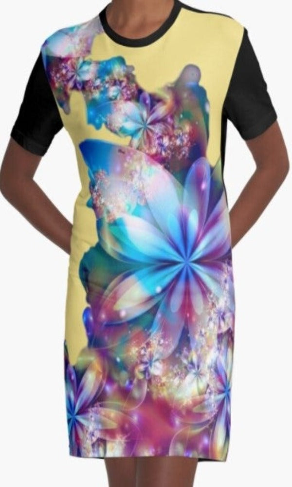 Cowgirl Kim Flower Flash Graphic Tee Dress