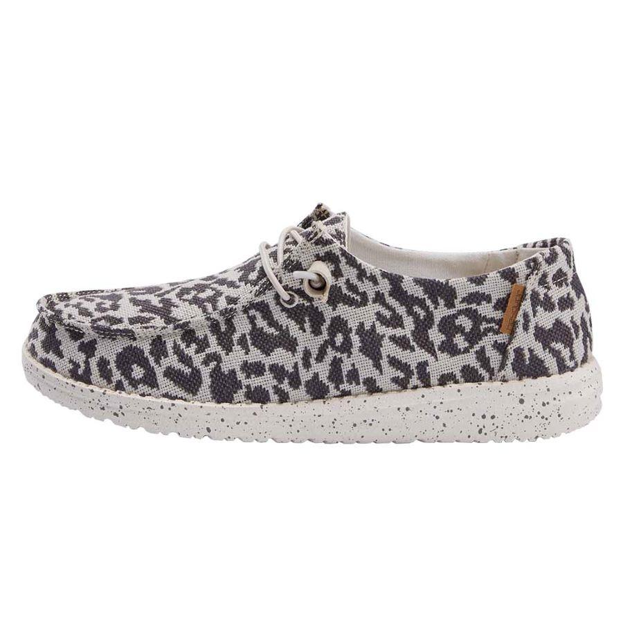 HeyDude Wendy Woven Cheetah Grey – Cowgirl Kim - Main Image