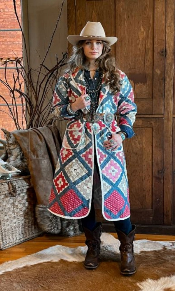 Tasha Polizzi Patchwork Coat - EXTRA LARGE ONLY