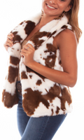 Honey Creek by Scully Faux Fur Calf Vest - Cowgirl Kim