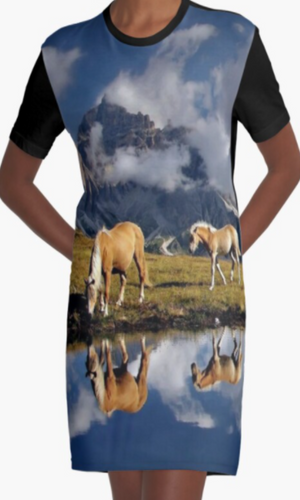 Cowgirl Kim The Palomino's Graphic Tee Dress - Large Only