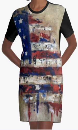 Cowgirl Kim The Patriot Tee Dress - Large Only