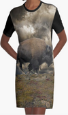 Cowgirl Kim Roaming The Plains Tee Dress - Large Only