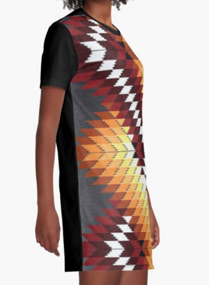 Cowgirl Kim Red Winds Graphic Tee Dress