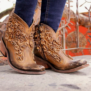 Liberty Black Carolina Short Boots~ Delano Camel Stonewashed - LB-711549 - Cowgirl Kim