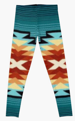 Cowgirl Kim Turquoise Dreams Legging - Small Only