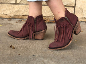 Liberty Black Alice Fringe Short Boot~ Vegas Tinto - LB-712323 F - Cowgirl Kim