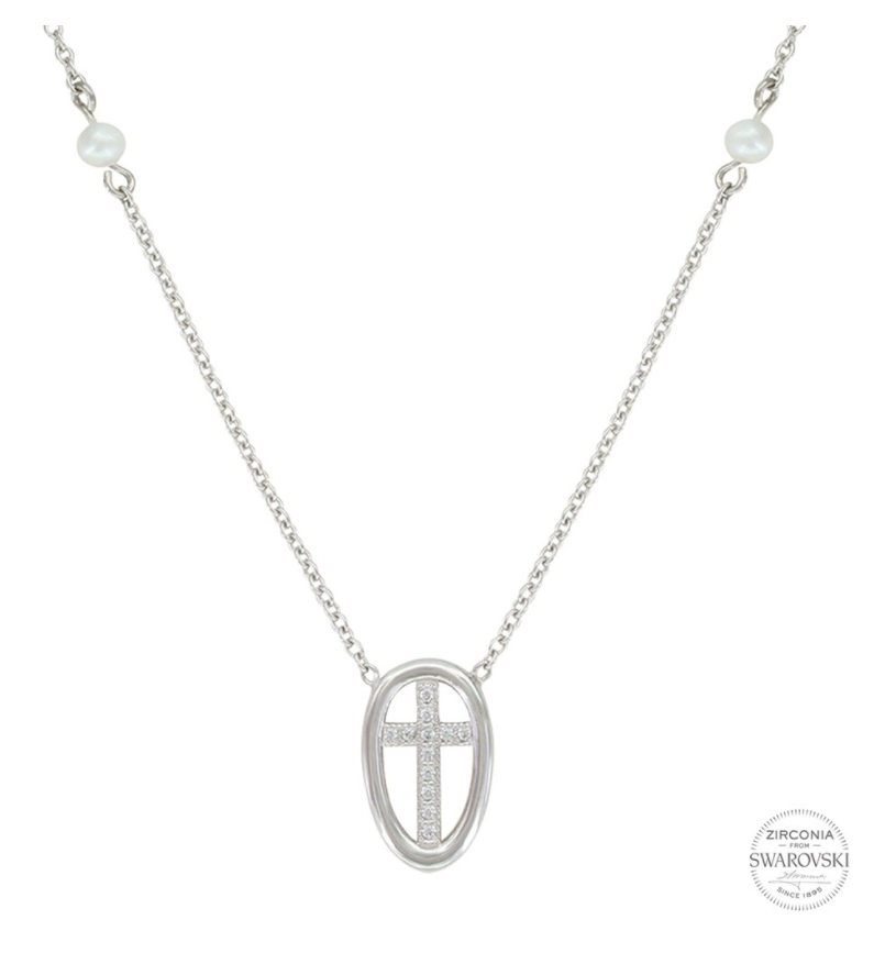 Sterling Lane by Montana Silversmith Virtue of Faith Cross Necklace - In Stock - Cowgirl Kim