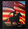 Cowgirl Kim American Cowboy Metal Wall Art - 12" x 12" - In Stock