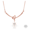 Sterling Lane Rose Love Knot Necklace - In Stock