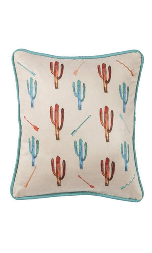 Cowgirl Kim Serape Saguaro Cactus Pillow - Cowgirl Kim