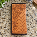 American Darling Wyoming Tooled Leather Wallet - Tan