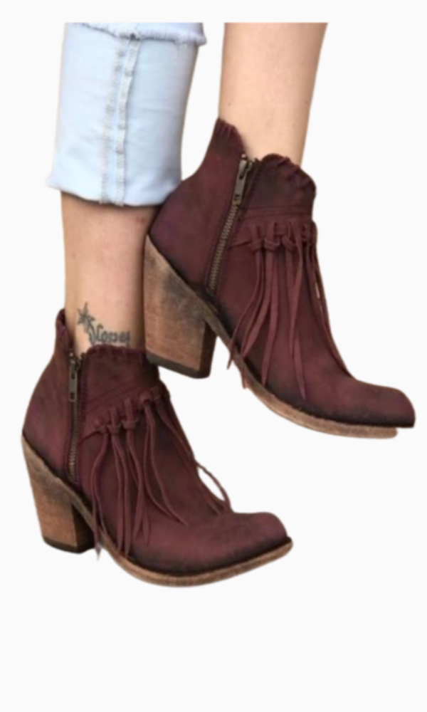 Liberty Black Alice Fringe Short Boot~ Vegas Tinto - LB-712323 F - Cowgirl Kim
