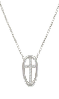 Sterling Lane by Montana Silversmith Virtue of Faith Cross Necklace - In Stock - Cowgirl Kim