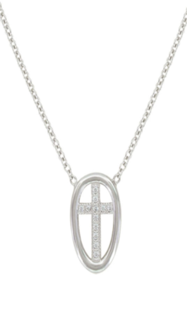 Sterling Lane by Montana Silversmith Virtue of Faith Cross Necklace - In Stock