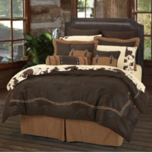 Cowgirl Kim Barbwire Comforter Set~ Chocolate - Cowgirl Kim