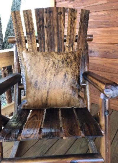 Cowgirl Kim Natural Cowhide Pillow~ Brindle Hide - Cowgirl Kim