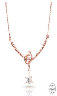 Sterling Lane Rose Love Knot Necklace - In Stock - Cowgirl Kim