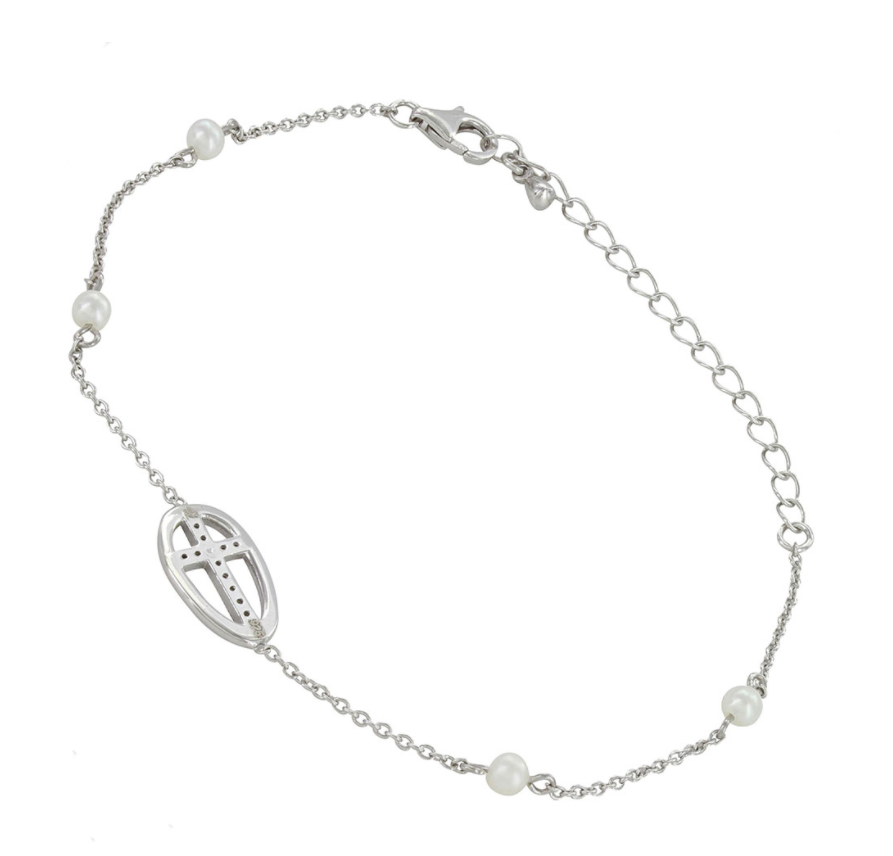 Sterling Lane Virtue of Faith Cross Bracelet - In Stock - Cowgirl Kim