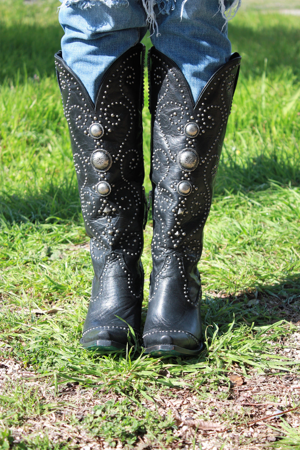 Cowgirl Kim Custom Black Sunshine Boots by Lane Boots - Cowgirl Kim