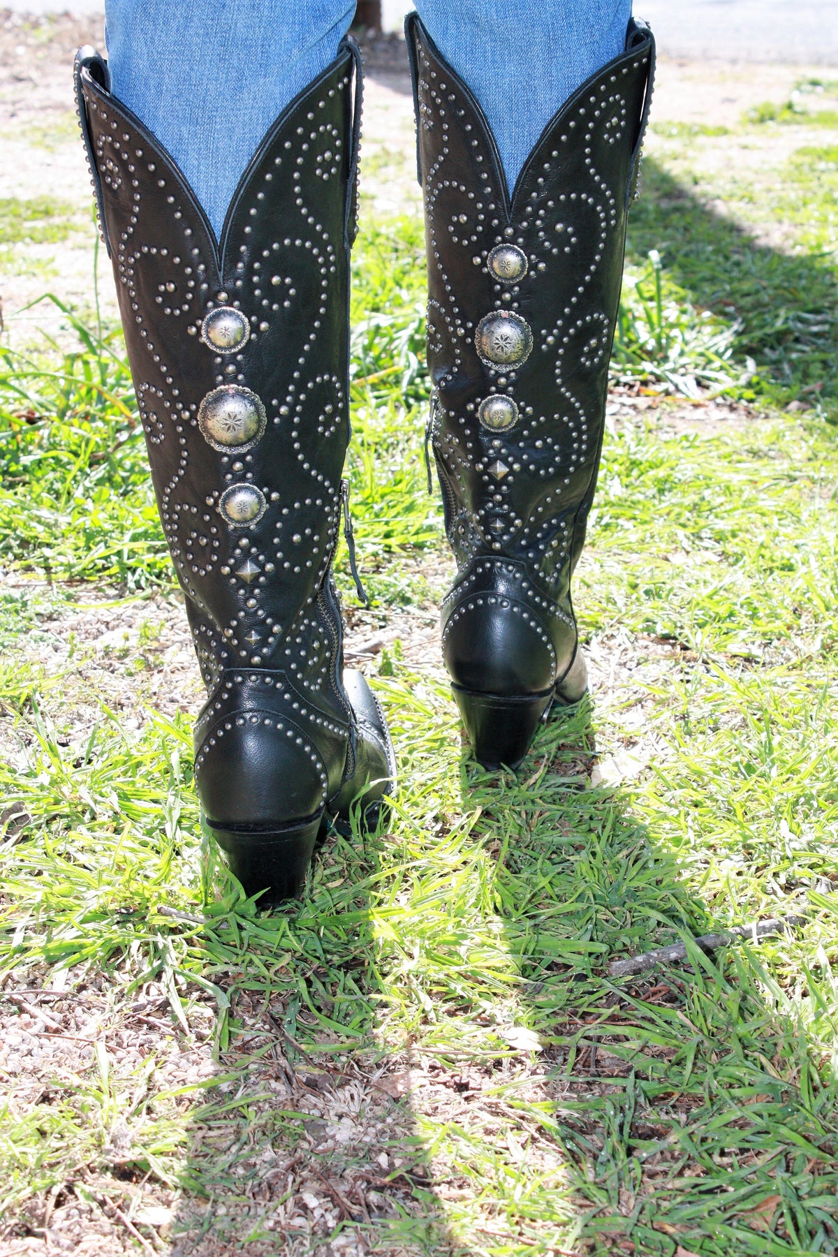 Cowgirl Kim Custom Black Sunshine Boots by Lane Boots - Cowgirl Kim