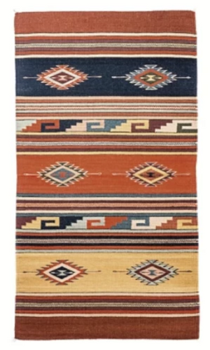 Mendez Southwestern Wool Large Area Rug ~ Pueblo - Cowgirl Kim