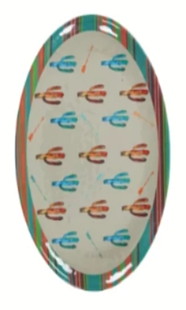 Cowgirl Kim Cactus Design Melamine Serving Platter - Cowgirl Kim