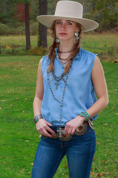 Tasha Polizzi - Blue Wash - Lynn Tank