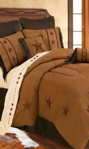 Cowgirl Kim Tan Laredo Comforter Set - Cowgirl Kim