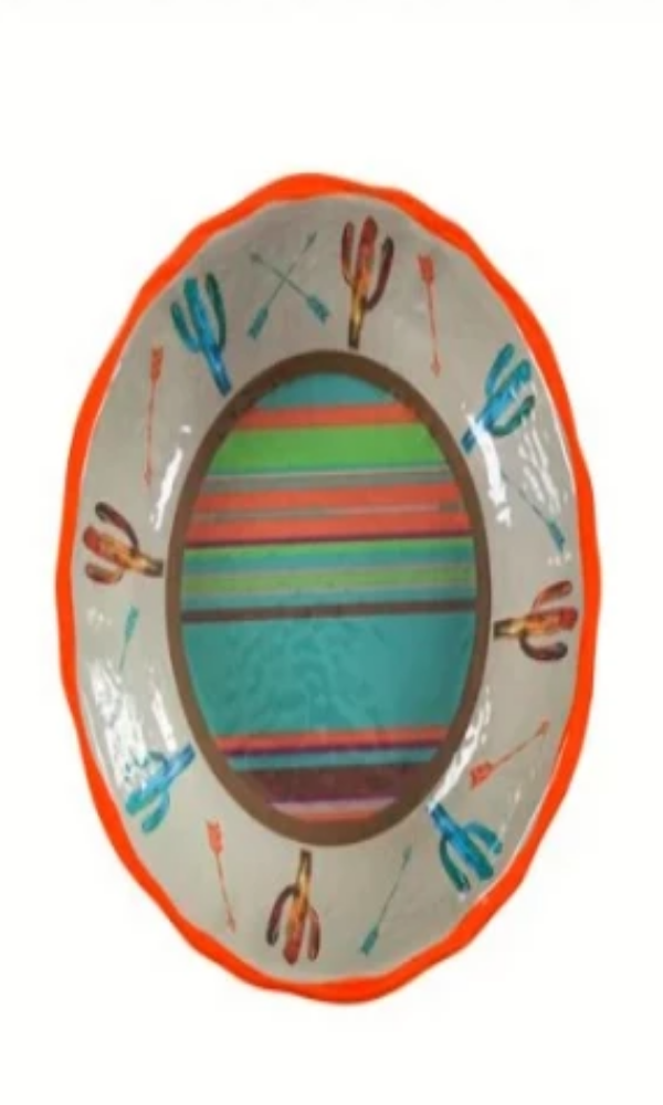 Cowgirl Kim Cactus Melamine Serving Bowl - Cowgirl Kim